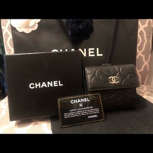 Authentic Small Channel Camellia wallet (preloved)